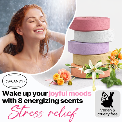Shower Steamers Aromatherapy SWCANDY 8 Pack Gifts for Women Valentines Day for Her